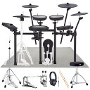 Roland ローランド 電子ドラムセット TD-17KVX2 V-Drums ハイハットスタンド/ヘッドフォン/スローン/ツインペダル/防音・防振マット付きセ...