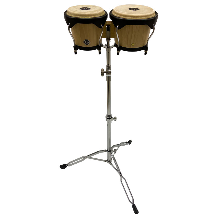 LP ウッドボンゴ ナチュラル スタンド付きセット LP601NY-AW ラテンパーカッション