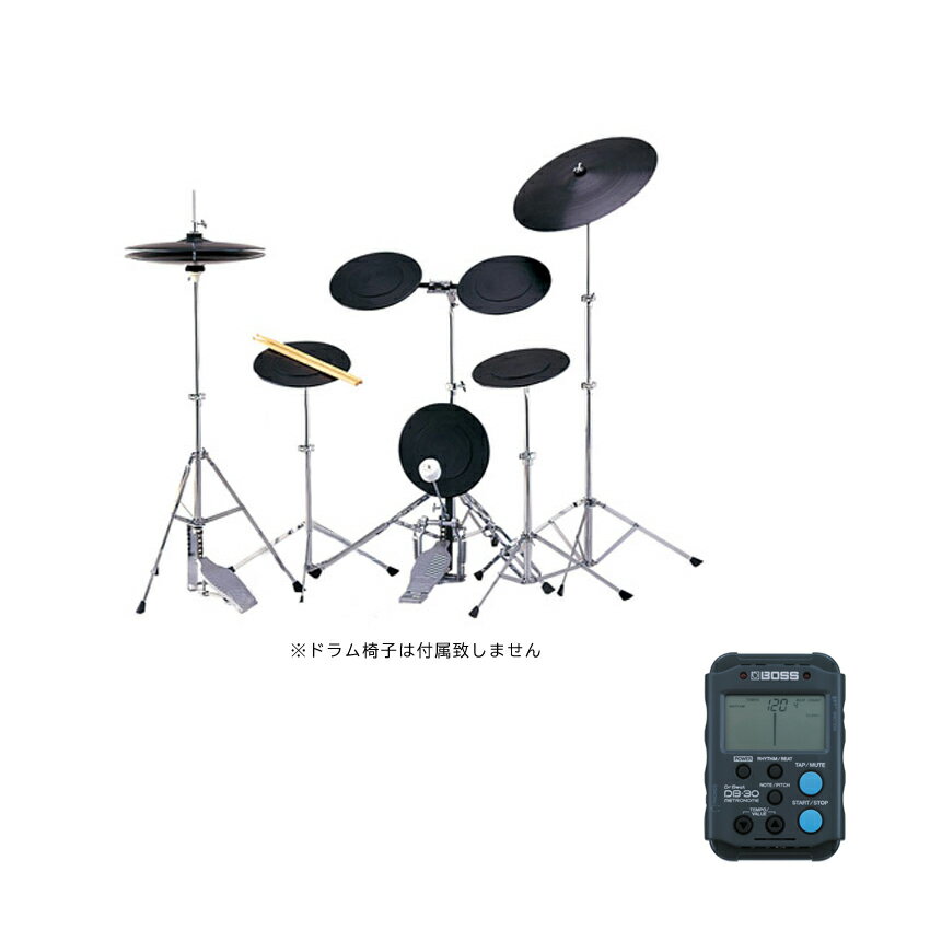 トレーニングドラム 基本練習向けのシンプルドラムセット 練習パッド メトロノームセット (TD-5DX-ONE)ドラム椅子無しモデル