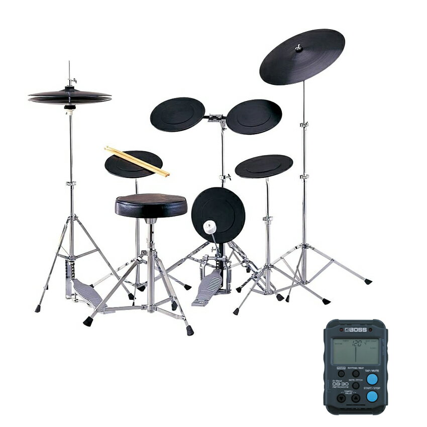 トレーニングドラム 基本練習向けのシンプルドラムセット ドラム練習台(TD-5DX)メトロノームセット