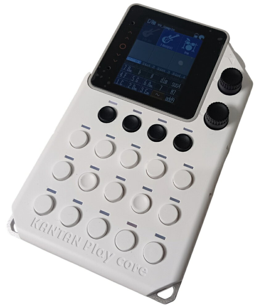 かんぷれ【紺色ケース付き】電卓みたいにかんたんな楽器 KANTAN Play core カンタンプレイ インスタコード InstaChord KANTAN Play core KP01WH ガジェット系 電卓＋ギター 指1本で6つの楽器を同時に弾ける 演奏にも音楽制作にも使える merry-net-10046365 楽器のことならメリーネット サンプル画像2
