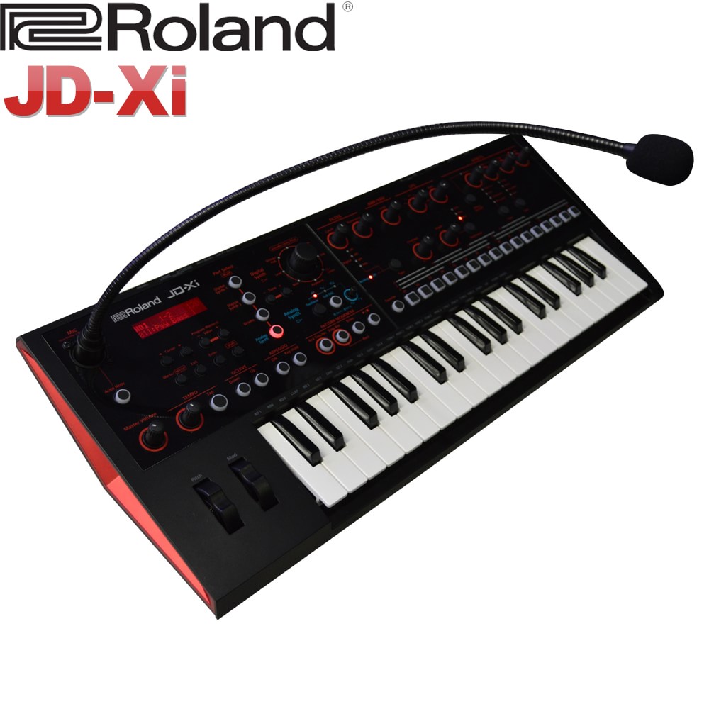 Roland アナログ・デジタルシンセサイザー JD-Xi　(グースネックマイク付属) ローランド/キーボード