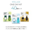 WELLAGE ウェラージュ 大人のツヤ肌セット(ワンデイキット 40個セット)|スキンケア ヒアルロン酸 ダーマコスメ パック 美容液 セラム 塗るだけ シートマスク 高保湿 エイジングケア パック|プレゼント 母の日 ギフト 韓国コスメ