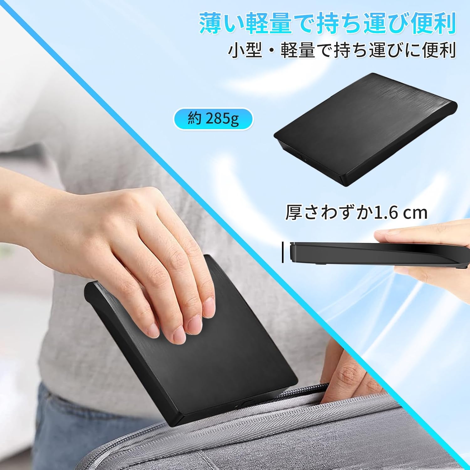外付けDVDドライブ 高速処理 光学ドライブ外...の紹介画像2