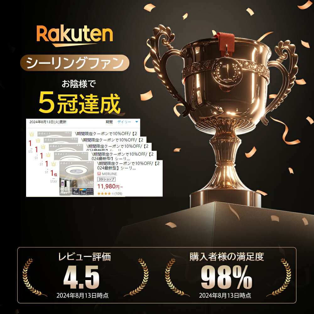 シーリングファン シーリングファンライト 照明 ライト led 6畳 8畳 12畳 15畳 調光調色 おしゃれ 北欧 ファン付き照明 寝室 照明器具 天井照明 扇風機 楽天ランキング 5冠達成 照明 ライト APP対応 静音 節電 省エネ 五年間保証付き 北欧 おしゃれ LED リビング スリム 照明