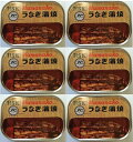 （6個セット）（全国送料無料）(Y) 浜名湖食品 うなぎ蒲焼缶詰×6個セット（代引・他の商品と混載不可）