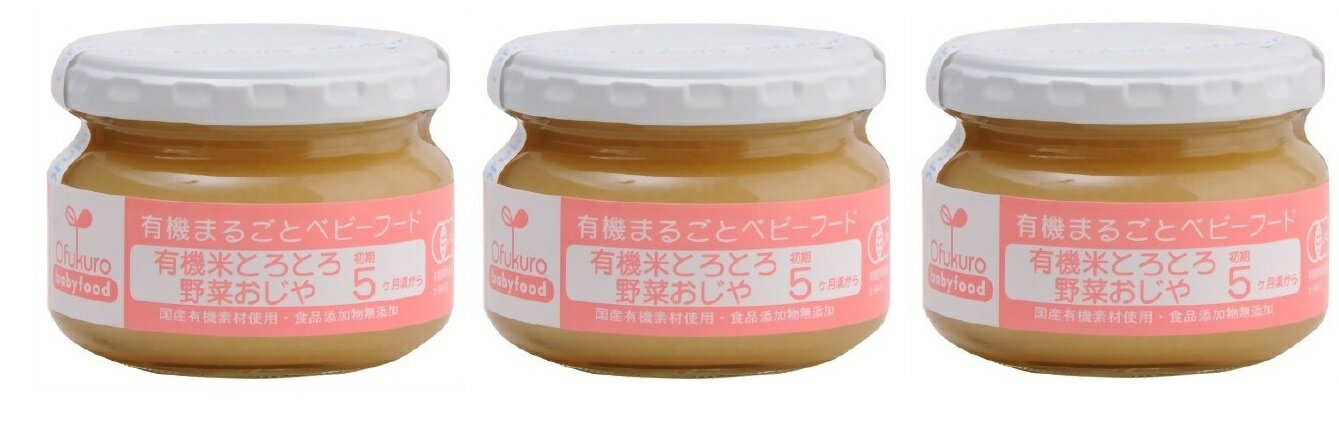 【限定特価‐賞味期限2024/12/3】 3個セット 有機米とろとろ野菜おじや 100g X3個 セット 生後5ヶ月 国産 有機素材 天然素材 使用 食品添加物 無添加 オーガニック 離乳食 味千汐路 AT 代引不可…