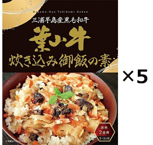 （5箱セット）葉山牛炊き込みご飯の素×5箱セット（OS）（代引・他社製品と同梱不可）（沖縄・離島への発送は不可）