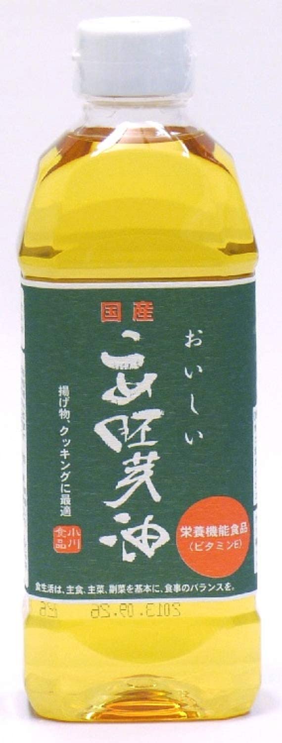 商品紹介 油切れがよく、油の劣化が少ないので、長時間風味がよく、美味しく召し上がれます。 ドレッシングや天ぷらに幅広く使われているこだわりの油です。 胚芽の栄養成分が多く入っている最高級のこめ油です。 揚げ物、炒め物からドレッシングなど幅広くお使いいただけます。 熱量：126Kcal 脂質：14g 蛋白質・炭水化物・Na ：0 ビタミンE：5.8mg コレステロール：0mg オレイン酸：6g リノール産：5g 植物ステロール：210mg トコトリエノール：7.7mg γ-オリザノール：210mg 原材料・成分 コメ油胚芽の栄養成分が多く入っている最高級のこめ油です