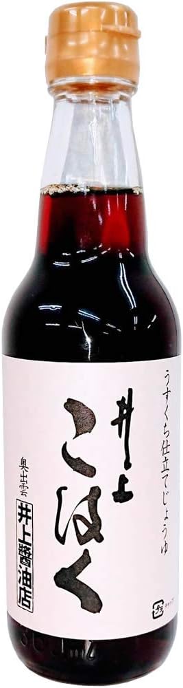 井上醤油店 うすくち仕立てじょうゆ 井上 こはく 360ml(AT)(代引不可)(沖縄・離島への発送は不可)
