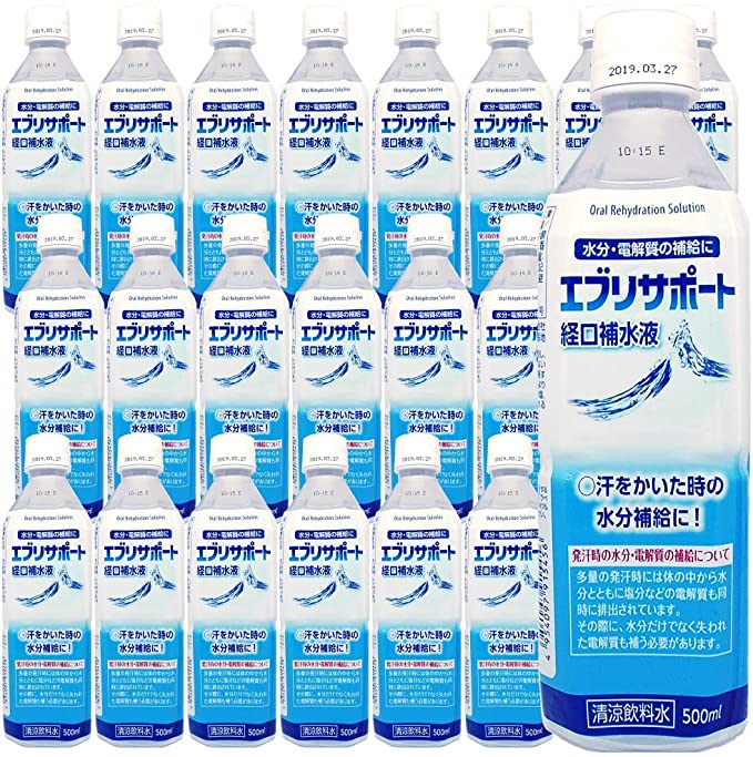 （24本セット）エブリサポート　経口補水液 　1ケース（24本）500ml×24本セット（OS）（代引・他の商品と混載不可）（日曜日のお届け指定は不可）（沖縄・離島への発送は不可）のサムネイル
