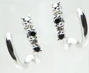 天然 ダイヤ & ブラックダイヤ 0.14ct 8mm フープ ピアス ペア K18 ゴールド各色 レディース ダイヤモンド 0.14カラット 10石 18金 ホワイト イエロー ピンク YG WG PG 4月誕生石 品質保証書付 一生モノ ブライダル