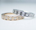 楽天Me RIZEK18 天然 ダイヤ 0.14ct エタニティ リング ゴールド各色 スクエア 四角 ボックス 指輪 レディース 上質天然石 ダイヤモンド 9石 0.14カラット 18K 18金 ホワイト イエロー ピンク 記念日 ギフト ブライダル YG WG PG 4月誕生石 品質保証書付