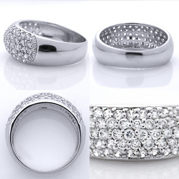 天然 ダイヤ 1.0ct パヴェ エタニティ リング 幅広 7.8mm プラチナ pt950 pt900 K18 ゴールド各色 mesmerize-10000489 Me RIZE サンプル画像3