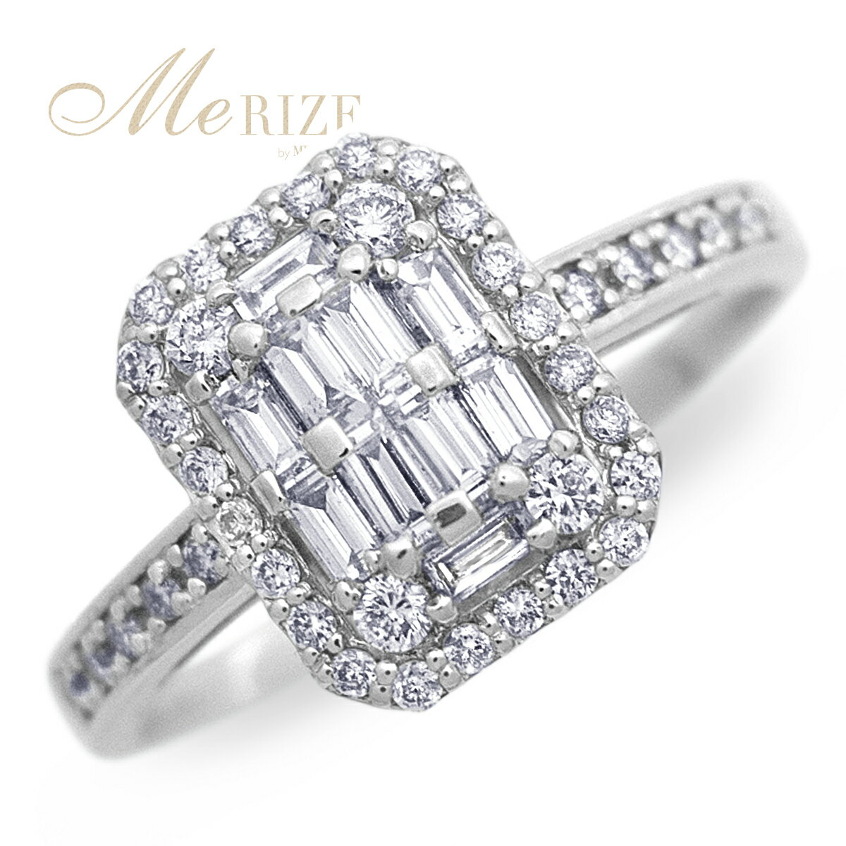 pt950 1.0ct ダイヤ リング