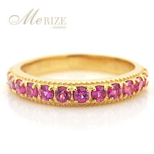 K18 ルビー エタニティリング