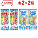 アダチ製菓 チューペット 2種 ( かき氷!気分 / すっきりミルクシャーベット ) 各2袋 計4袋 アソート