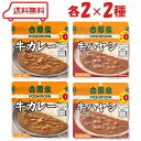 吉野家 レトルト 2種 ( 牛カレー / 牛ハヤシ )各2袋 計4袋 常温保存タイプ お試し アソート 賞味期限2025年12月末(4)