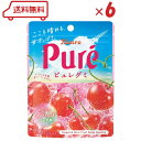 カンロ ピュレグミ らんらんさくらんぼソーダ 52g×6個( グミ 気分転換 噛み応え 勉強 受験 仕事中 人気 かわいい おやつ 詰合せ )賞味期限2025年...
