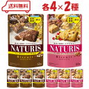 森永 ナチュリス 2種(ヘーゼルナッツとカカオ/アーモンドとクランベリー)各4計8袋 | アソート 無添加 厳選素材 食物繊維 鉄分 クッキー チャック付