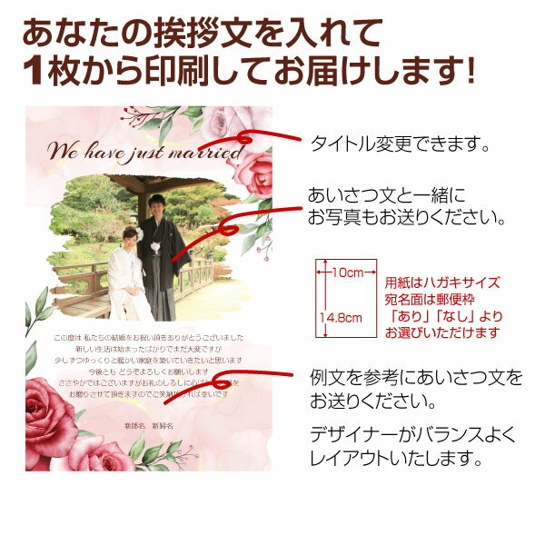 【あなたの写真とあいさつ文を入れて1枚から印刷...の紹介画像3