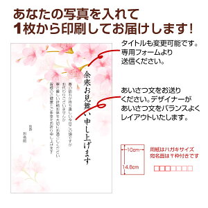 【あなたのあいさつ文を入れて1枚から印刷OK!】余寒見舞い はがき お見舞い オリジナル 余寒葉書 終活 年賀状 年賀状終い 返礼 お詫び 松の内 差出人印刷有ネット通販 年賀状印刷 年賀状作成ソフト セール