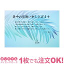 あなたのあいさつ文を入れて1枚から印刷OK 暑中見舞い はがき お見舞い オリジナル 暑中葉書 返礼 お詫び 差出人印刷有 お中元のお礼にも