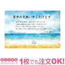 あなたのあいさつ文を入れて1枚から印刷OK 暑中見舞い はがき お見舞い オリジナル 暑中葉書 返礼 ...