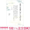 あなたのあいさつ文を入れて1枚から印刷OK 暑中見舞い はがき お見舞い オリジナル 暑中葉書 返礼 お詫び 差出人印刷有 お中元のお礼にも