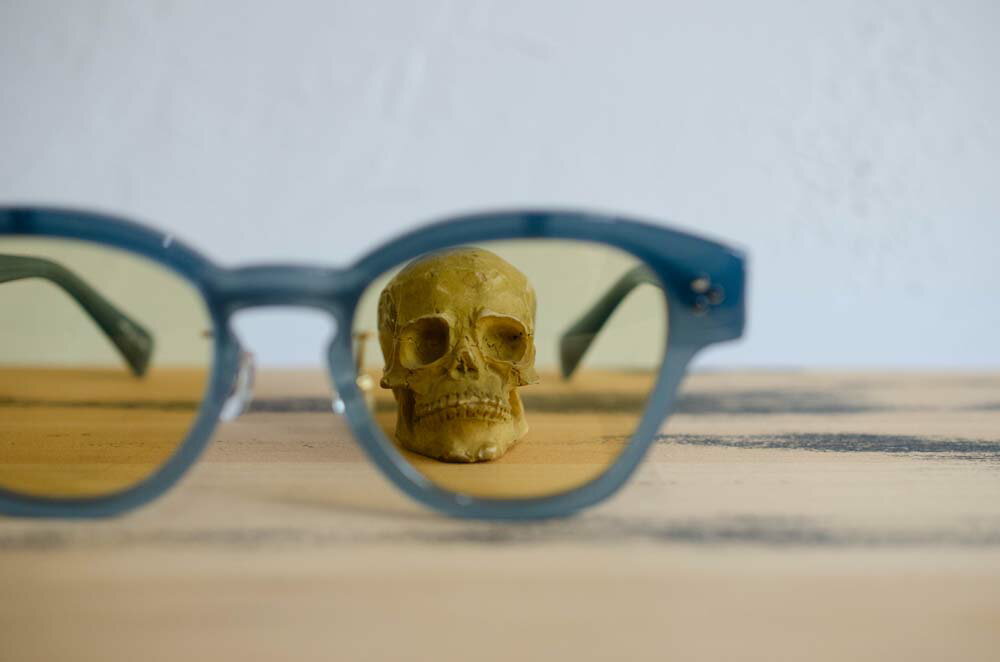 CYBORG / Clear Blue Gray / Brown Orange Lens