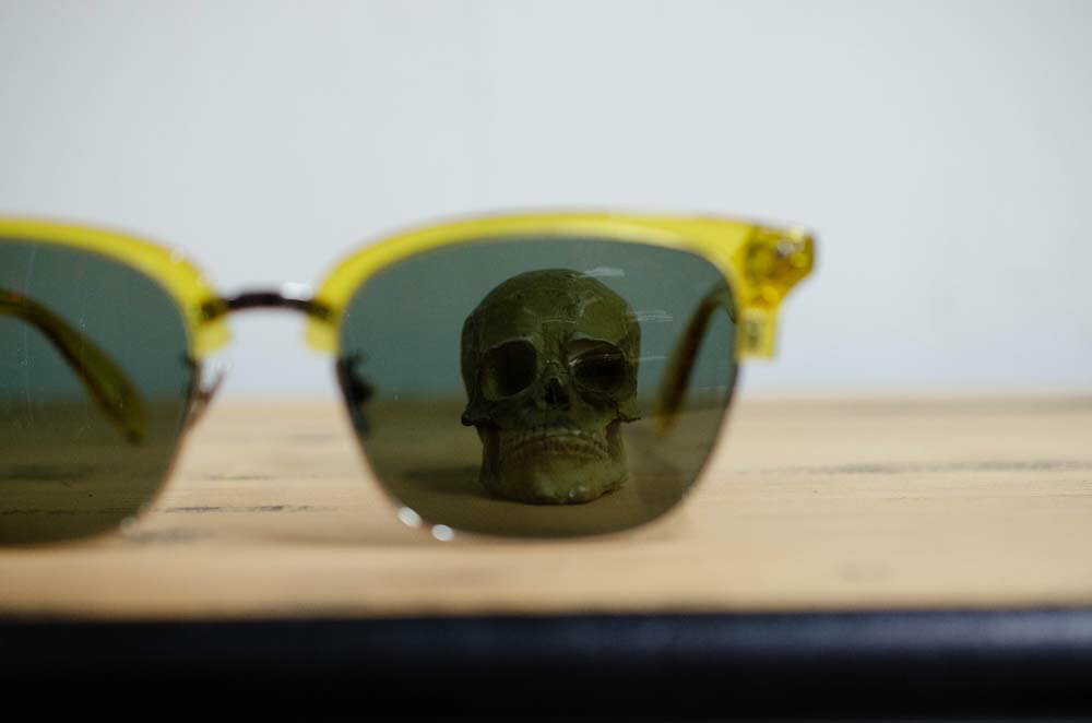 [ Mr.CASANOVA ] STOMP4 / Clear Yellow×Silver / Green Smoke Lens