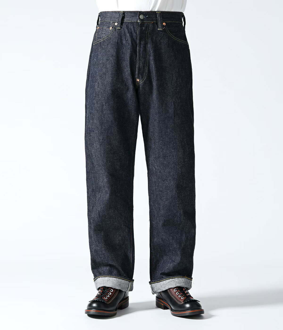 Rakuten - [ SUGAR CANE ] 13oz. DENIM WAIST OVERALLS 2025 MODEL (WIDE LEG):SC42025