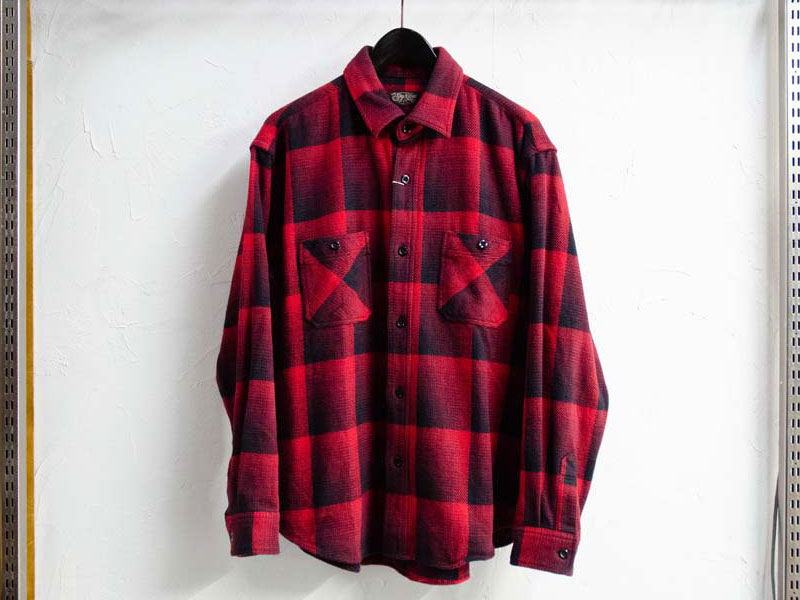 Rakuten - [ SUGARCANE ] ヘビーツイルオンブレチェックワークシャツ / HEAVY TWILL OMBRE CHECK WORK SHIRT