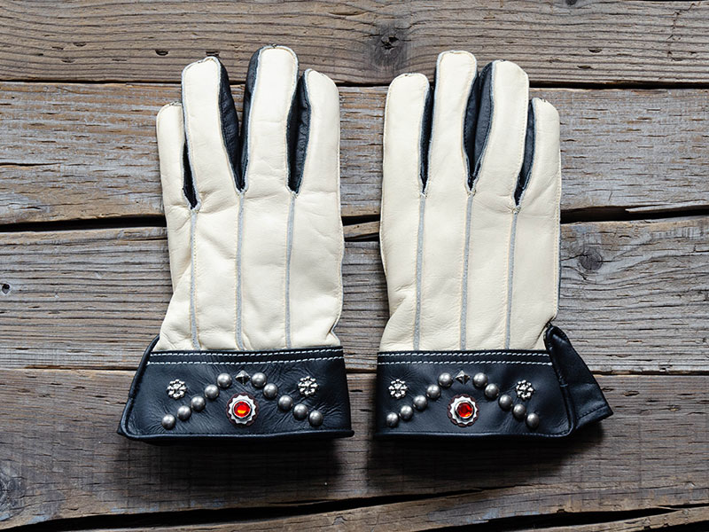 [ Vin & Age ] ショートガントレットレザーグローブ / GLOVE : TYPE VGW14 SHORT GAUNTLET LEATHER GLOVE #ivory