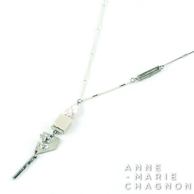 楽天MESSE【送料無料】【N°25 人気No.3スタイル】小ぶりな シンプル デザイン パール ネックレス 金属アレルギー対応 素材でお肌にやさしい アンマリーシャニョン レディース インポート アクセサリー ブランド シルバー メタリック ホワイト 淡水 真珠 N°25 コレクション