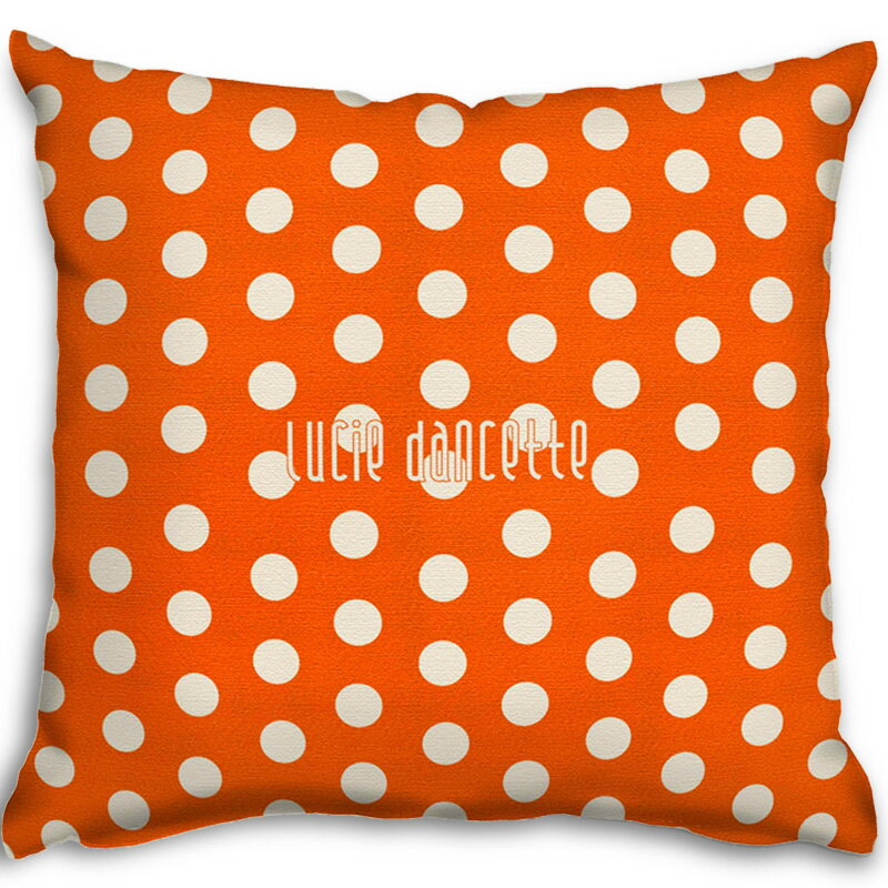 パグ 柄 グッズ クッションカバー 角形 45×45cm 【 送料無料 】 イヌ 好き 女子 の お 部屋 や ソファー の アクセント かわいい プレゼント インテリア おしゃれ 雑貨 リュシーダンセット LUCIE DANCETTE イヌ 犬 お 祝い お返し