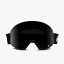 [送料無料] CLEAR XE2 Black Dark Grey ASIAN FIT クリア フレームレス　ブラック マグネットレンズ ダブルレンズ アジアンフィット ジャパンフィットスノーゴーグル スキーゴーグル スノボ ユニセックス メガネ対応 ヘルメット対応 グレーレンズ