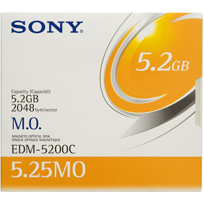 【送料無料】 SONY 5インチ MOディスク 5枚セット 5.2GB EDM-5200C 5.25 ...