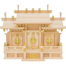 新品 神棚 屋根違い三社・小 日本製 国産品 Made in Japan 安全祈願 商売繁盛など諸願成就に 【送料無料】 ※沖縄県・離島配送不可