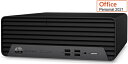 HP 省スペース デスクトップパソコン ProDesk 400 G7 SFF 6H170PA#ABJ Windows 10 Pro 64bit (Windows 11 ダウングレード) Microsoft Office Personal 2021 Core i5 メモリ 8GB SSD 256GB DVDライター 工具なしでHDDやメモリの交換や増設可能 縦置き横置き両対応