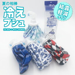 冷えプシュ 氷のう アイスバッグ ミストスプレー付 氷嚢 水のう 結露軽減タイプ 【送料無料】