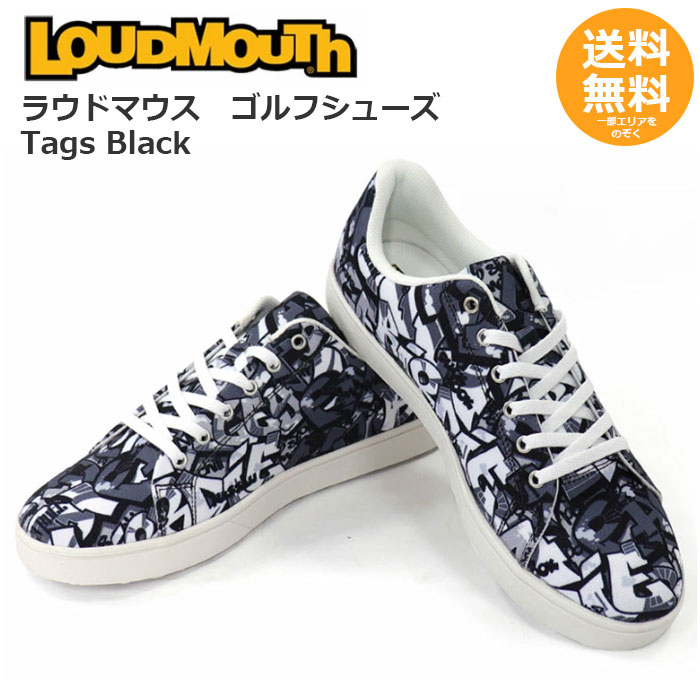 LOUDMOUTH　スパイクレス ゴルフシューズ Tags Black タグスブラック LM-GS0002