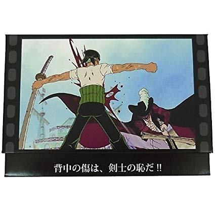 《ゾロ1/背中の傷は 剣士の恥だ 》ワンピース名シーンあぶらとり紙（ミラー付き）