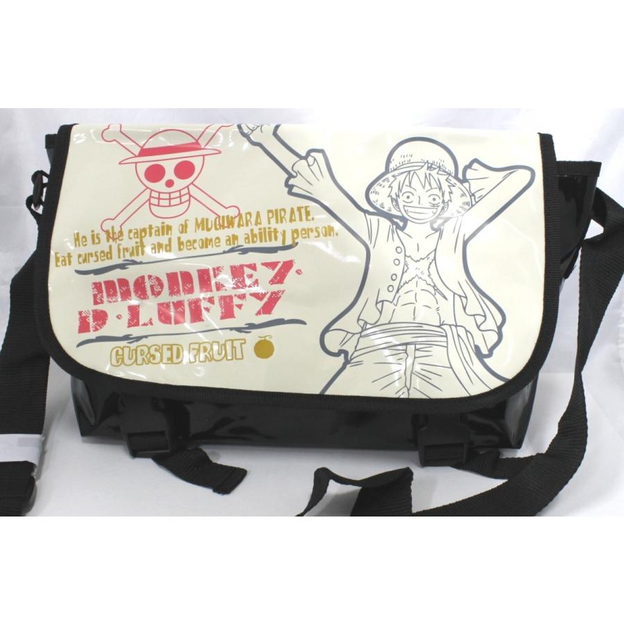 【新品未開封・未使用品】【ノーブランド品】 ワンピース ロゴ入り ミニショルダーバッグ ルフィー C