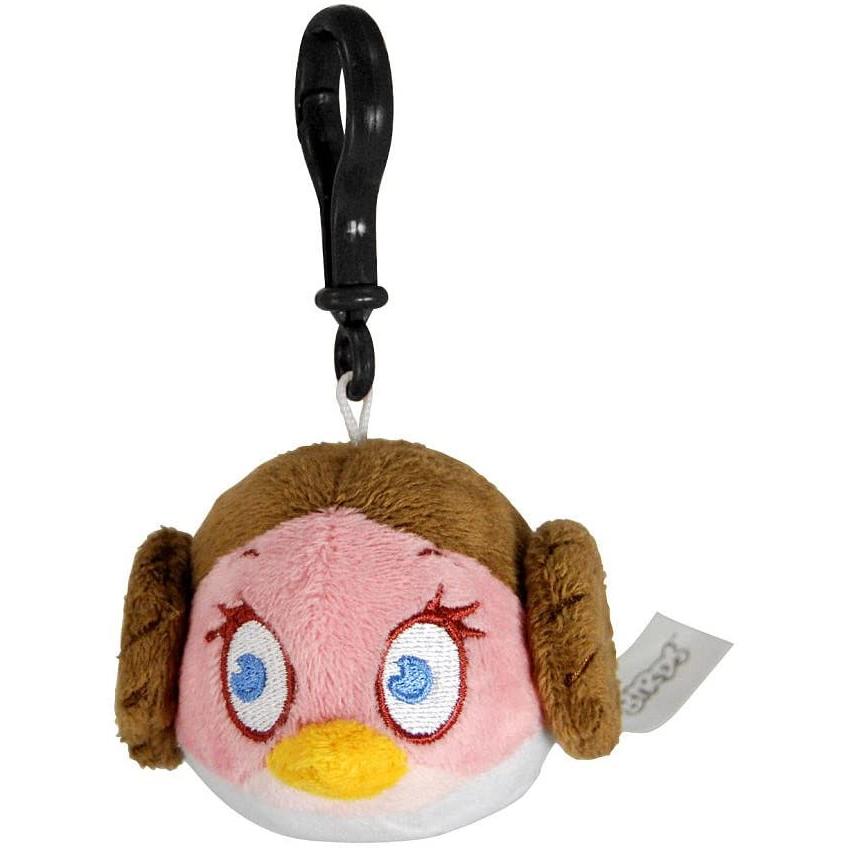 Angry Birds Star Wars Plush Backback Clip On: Princess Leia / アングリーバード スター・ウォーズ モコモコ バックパッククリップ：プリンセス・レイラのサムネイル