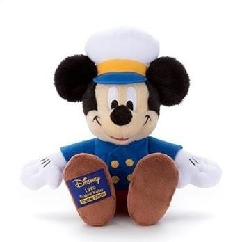 ディズニーキャラクター ビーンズコレクション ヒストリー・オブ・アニメーション ミッキーの船長さん ぬいぐるみ 高さ約15cmのサムネイル
