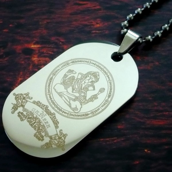学問の神様 ガネーシャ ステンレス ネックレス 受験 お守り 御守り ステンレスネックレス ステンレス ドックタグ プレート ペンダント ステンレス チェーン ...
