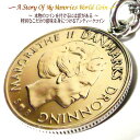 デンマーク コイン アンクレット ブレスレット ブレス コイン 楽天 ステンレス チェーン シンプル 大人 世界のコイン 外国 世界 外国コイン アンティーク ...