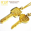 18金 18K コーティング 鍵 カギ ネックレス ペンダント ステンレス 楽天 メンズ レディース ゴールド チェーン 40cm 45cm 50cm 60cm...