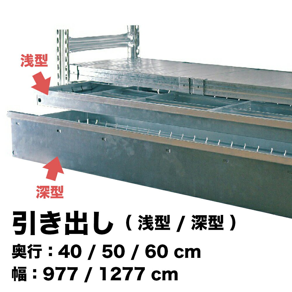 乐天商城 - メタルシステム (パーツ) 引き出し 深型 / 浅型【METALSISTEM 金属ラック カスタマイズ】